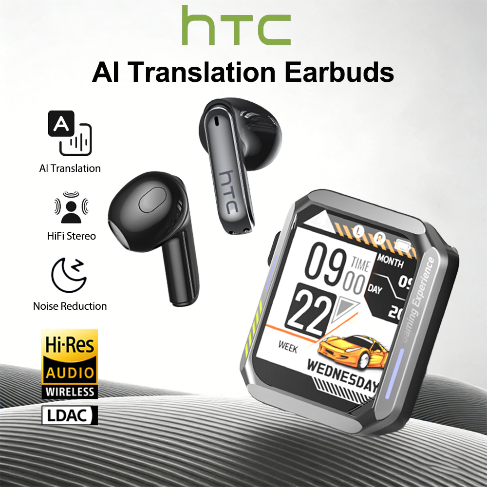 Usb C Earphone - Headset Bluetooth Gaming HTC dengan Mikrofon,