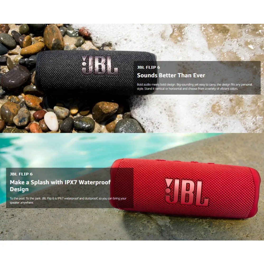 Speaker Bluetooth JBL FLIP6, S - Jbl Speaker Flip 6 ulasan dan harga