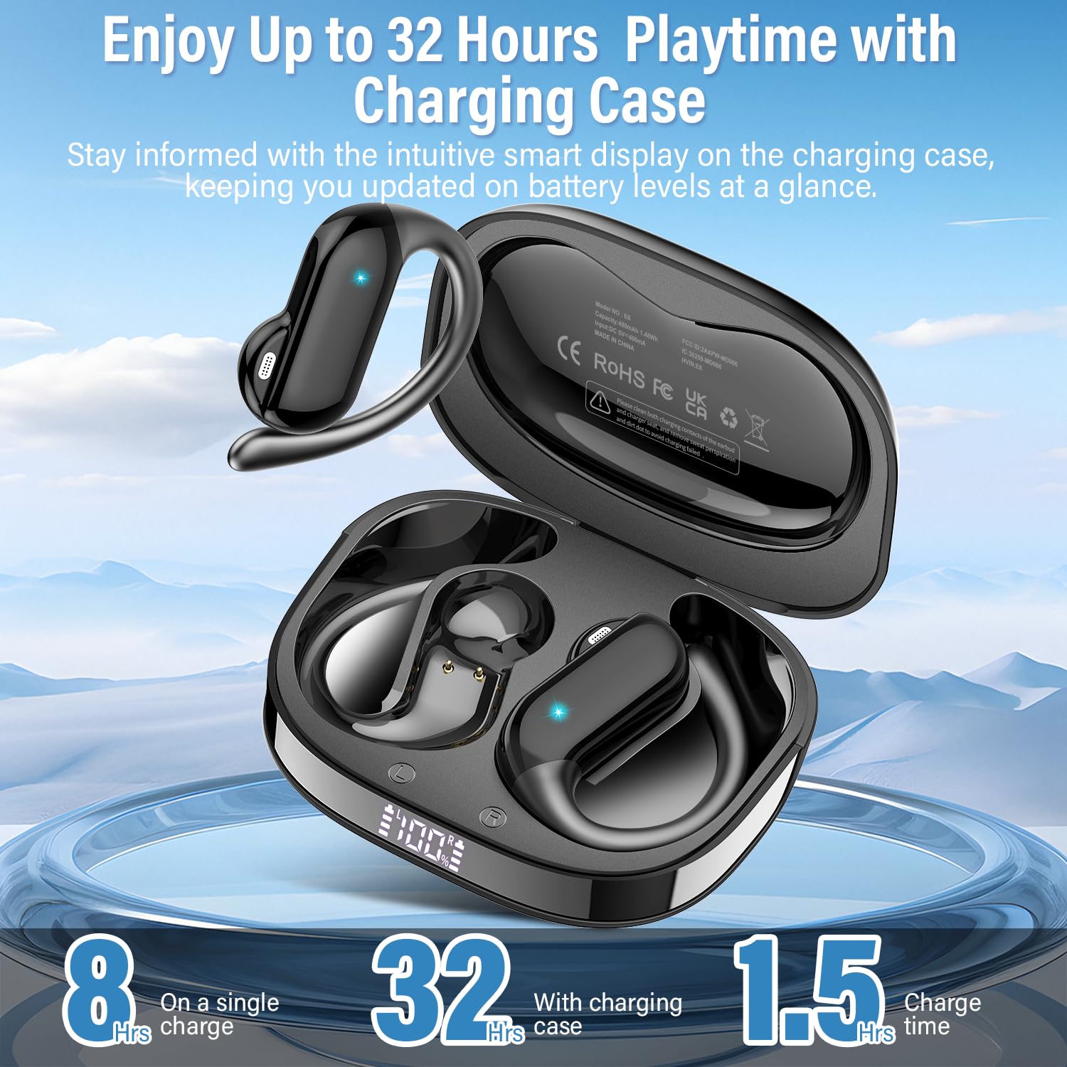 Earbud Open-Ear 2026 Bluetooth - Sports Earphone Hook ulasan dan harga
