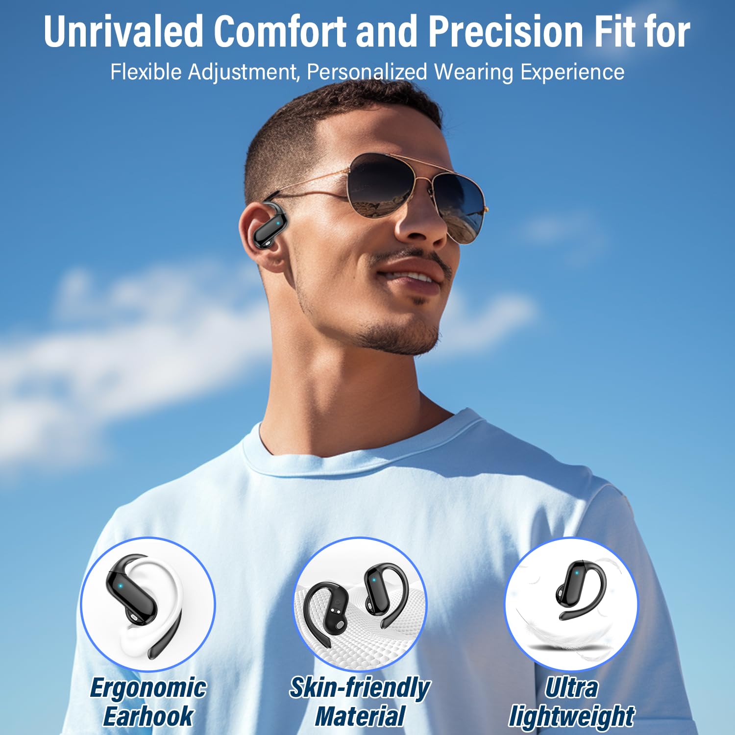 Earbud Open-Ear 2026 Bluetooth - Sports Earphone Hook ulasan dan harga